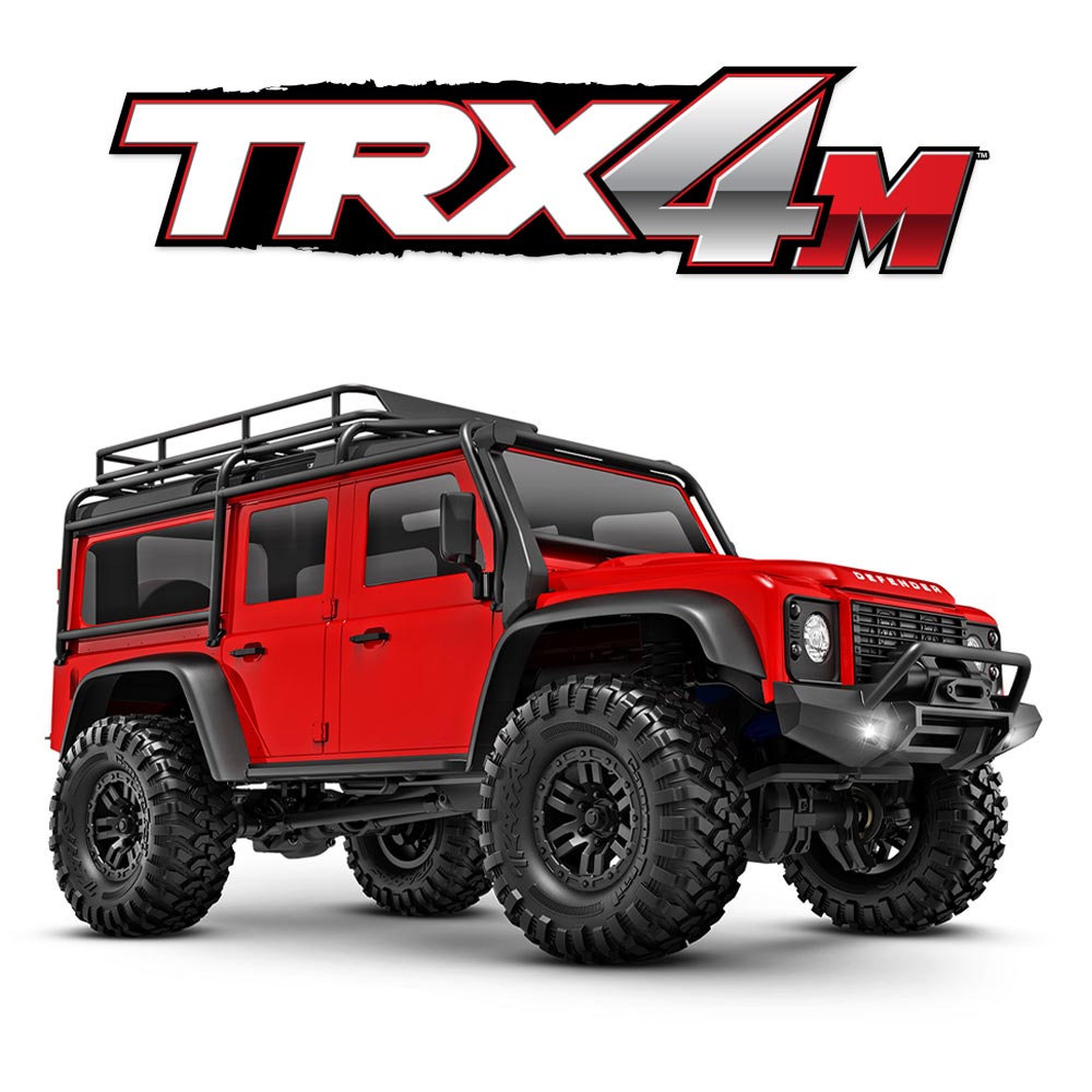 Traxxas TRX-4M Land Rover Defender 1:18 RTR 4x4 RC Scale Crawler - Red