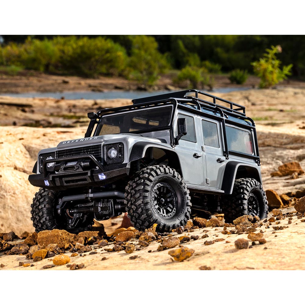 Traxxas TRX-4M Land Rover Defender 1:18 RTR 4x4 RC Scale Crawler - Silver