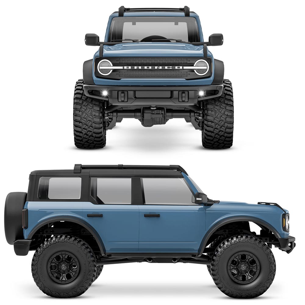 Traxxas TRX-4M Ford Bronco 1:18 RTR 4x4 RC Scale Crawler - Area 51 Blue
