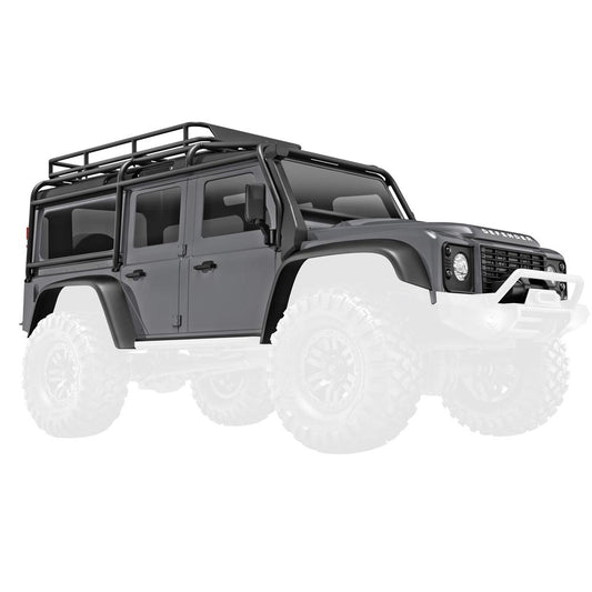 Traxxas TRX-4M Land Rover Defender Body - SILVER - Complete Part 9712