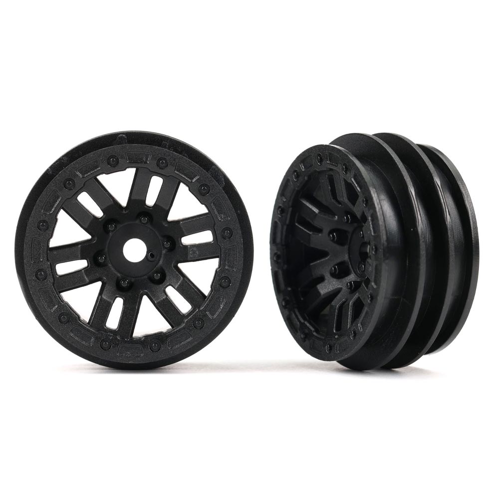 Traxxas TRX-4M Land Rover Defender/Ford Bronco Black Wheels 1.0" Pair 9768