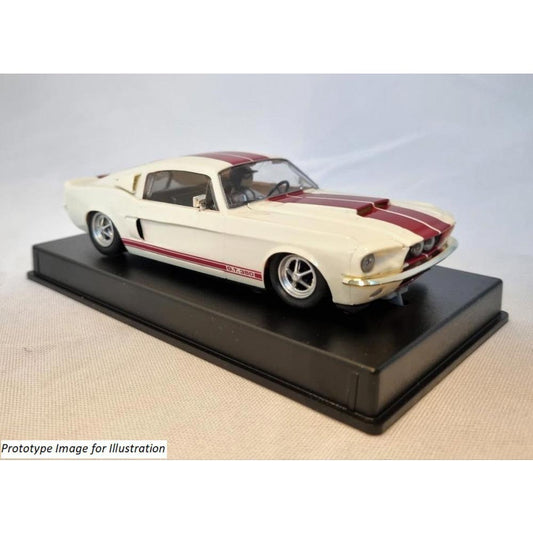 Thunderslot Mustang GT350 White Wimbledon 1967 1:32 Slot Car