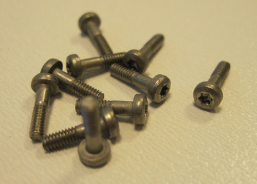 Thunderslot SCR001TX Torx T6 Metric Screws 1.8 x 8 mm (10pcs) 1:32