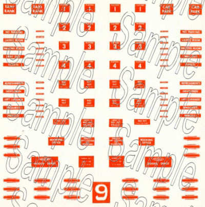 Tiny Signs N9NE BR (North Eastern Region) Station Signs N Gauge