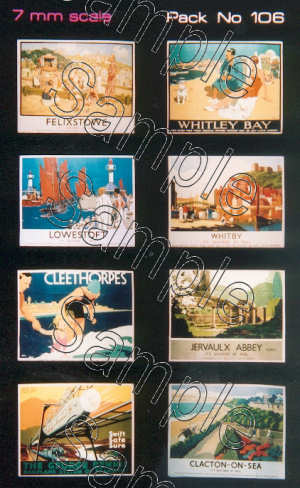 Tiny Signs O106 LNER Travel Posters Large O Gauge