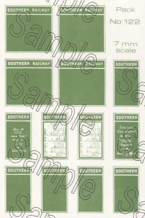 Tiny Signs O122 SR Poster Boards O Gauge