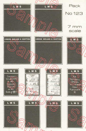 Tiny Signs O123 LMS Poster Boards O Gauge