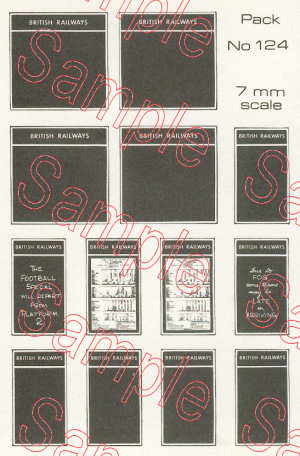 Tiny Signs O124 BR Poster Boards O Gauge