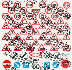 Tiny Signs OO60 Modern Image Road Signs OO Gauge