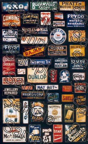 Tiny Signs OO81 Enamel Advert Signs 1 OO Gauge