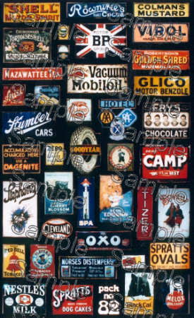 Tiny Signs OO82 Enamel Advert Signs 2 OO Gauge