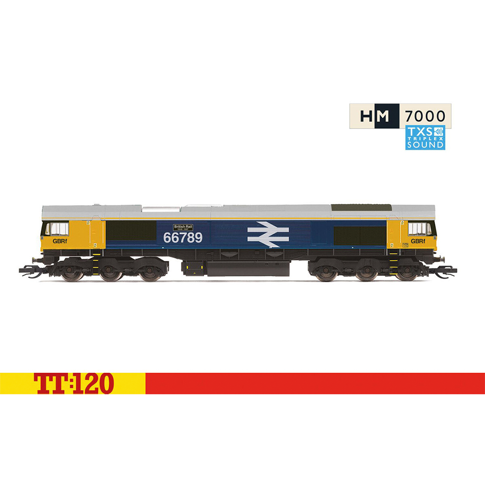 Hornby TT:120 GBRf Class 66 Co-Co 66789 'British Rail 1948-1997'- Era 11 (SF)