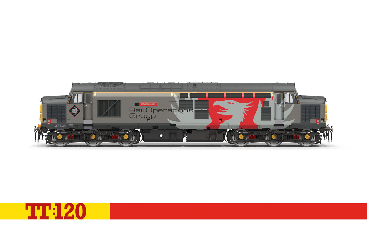 Hornby TT:120 TT3062M ROG Class 37 Cassiopeia 37800