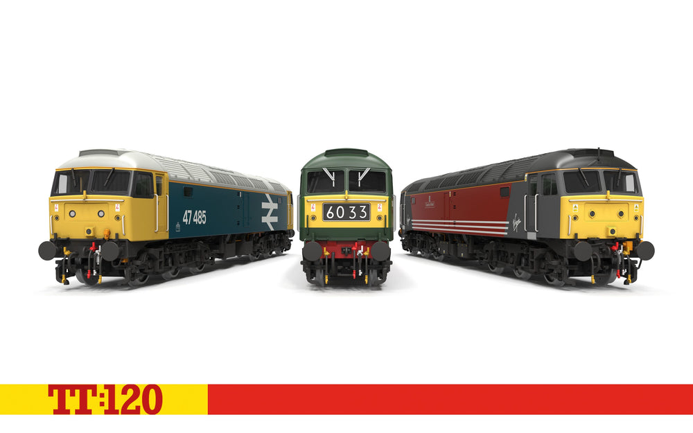 Hornby TT:120 TT3096 BR Two-Tone Green - Class 47 D1662 'Isambard Kingdom Brunel