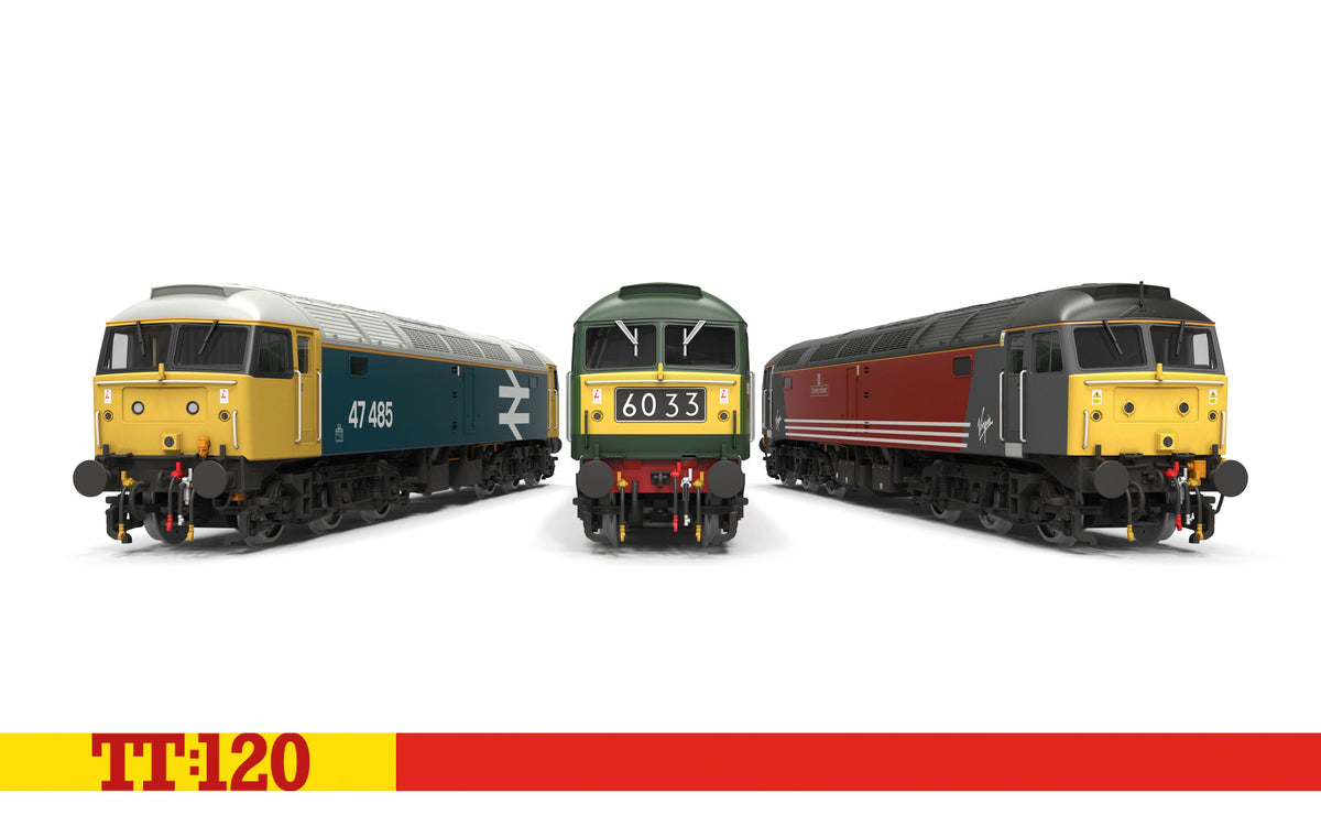 Hornby TT:120 TT3096 BR Two-Tone Green - Class 47 D1662 'Isambard Kingdom Brunel