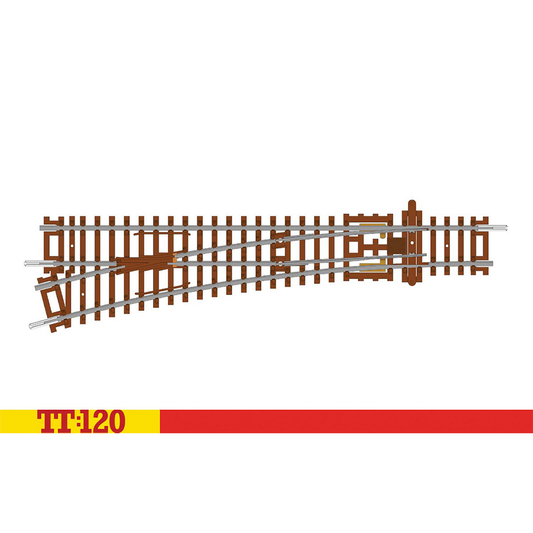 Hornby TT:120 Left Hand Point 166mm 15° 631mm TT8008