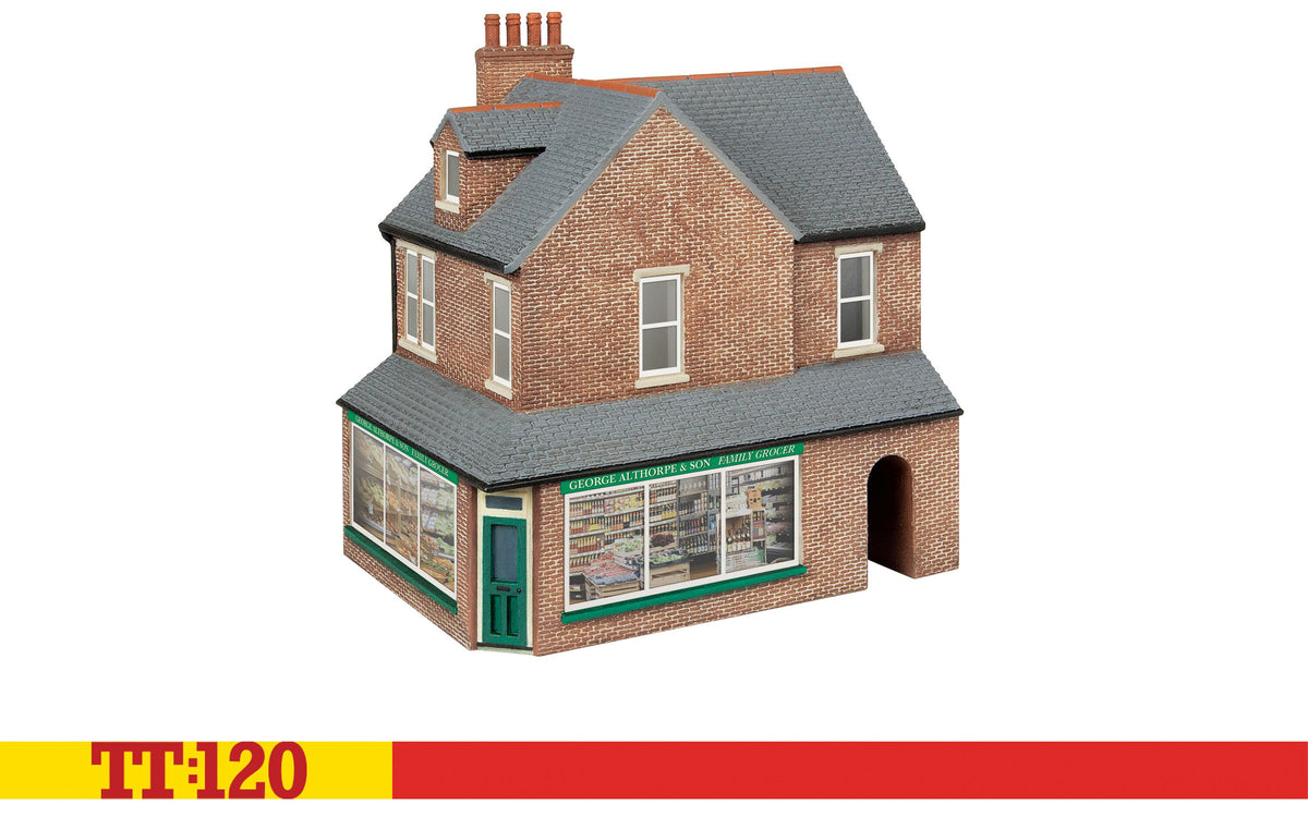 Hornby TT:120 TT9040 Terrace Corner Shop - Red Brick