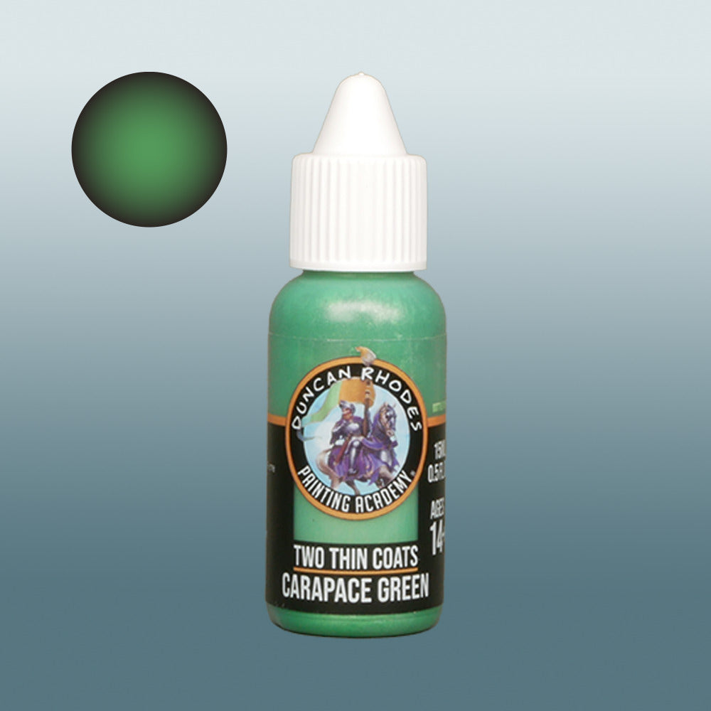 Two Thin Coats Carapace Green Metallic 15ml Acrylic Paint 10167