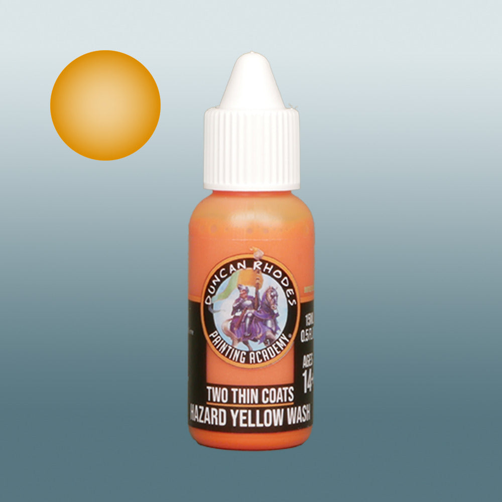 Two Thin Coats Hazard Yellow Wash 15ml Acrylic Paint 10176