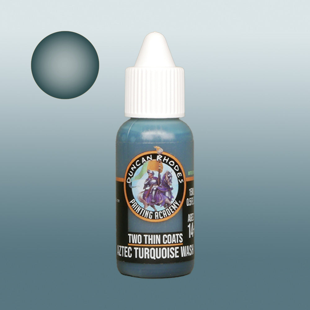 Two Thin Coats Aztec Turquoise Wash 15ml Acrylic Paint 10177