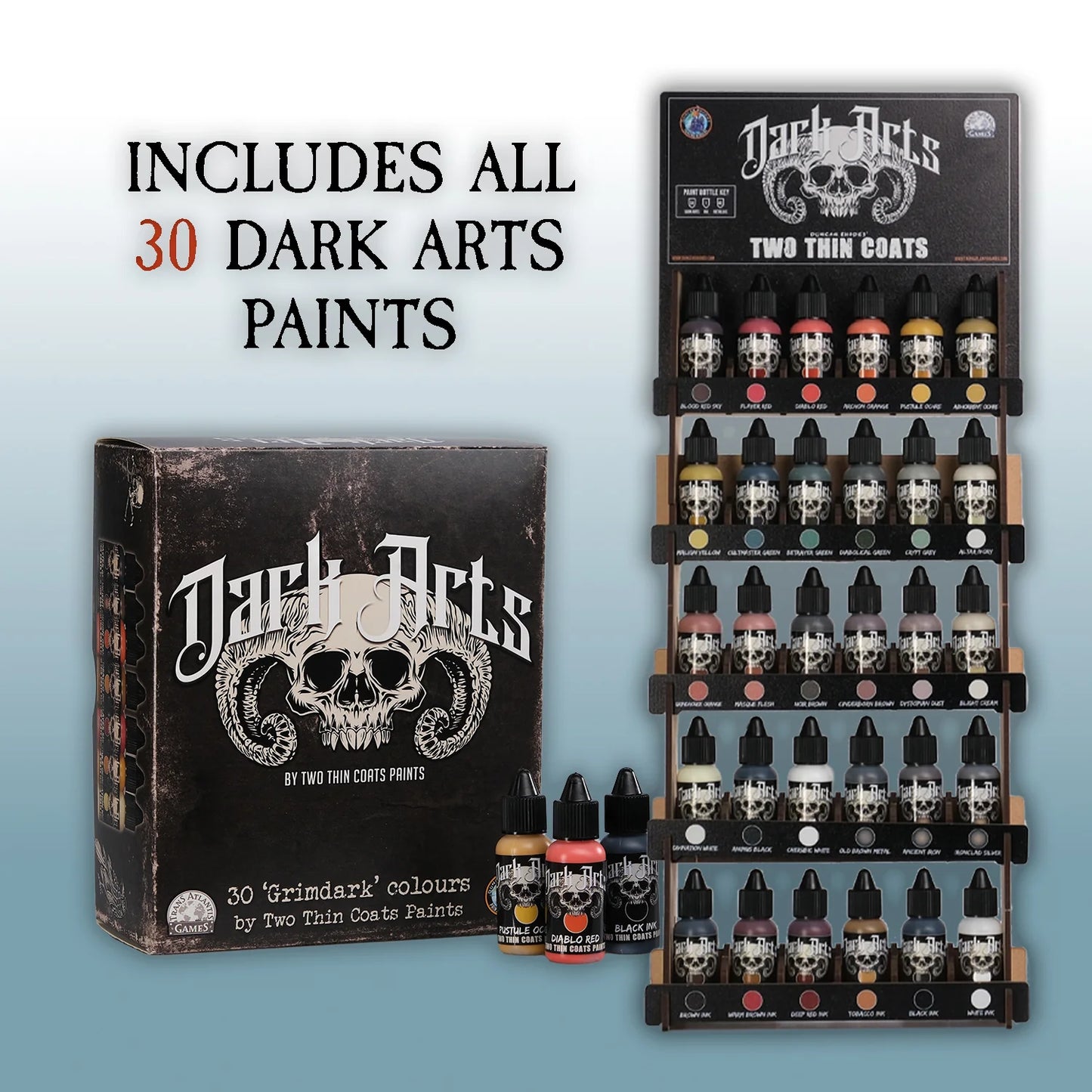 Two Thin Coats DARK ARTS Acrylic Paint Set 30x 15ml 35001