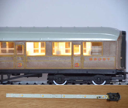 Train Tech Automatic Coach Lighting Multipack - Warm White A (3) HO/OO Gauge