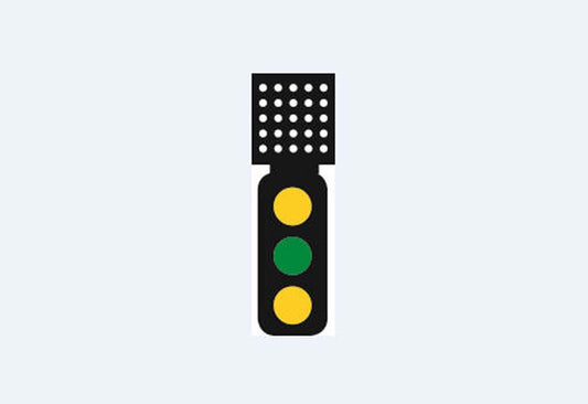 Train Tech DCC Signal (Theatre Indicator) - 3 Aspect Distant HO/OO Gauge TTDS4T