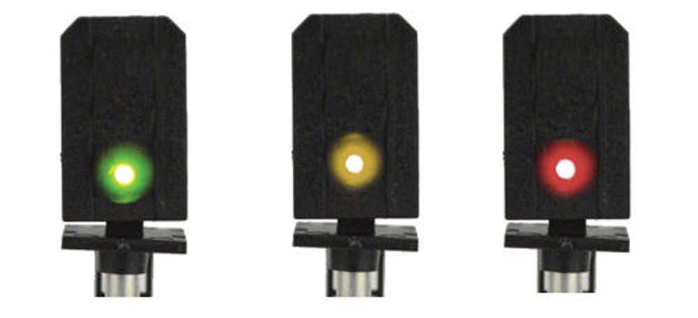Train Tech DCC Signal (LH Feather) - Multi 3 Aspect HO/OO Gauge TTDS9L