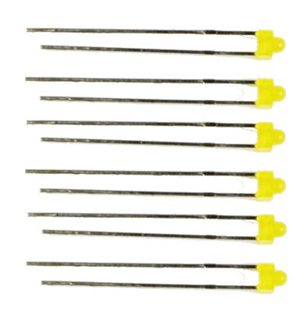 Train Tech LED Pack - 3mm Yellow (6) N/HO/OO Gauge TTLED17