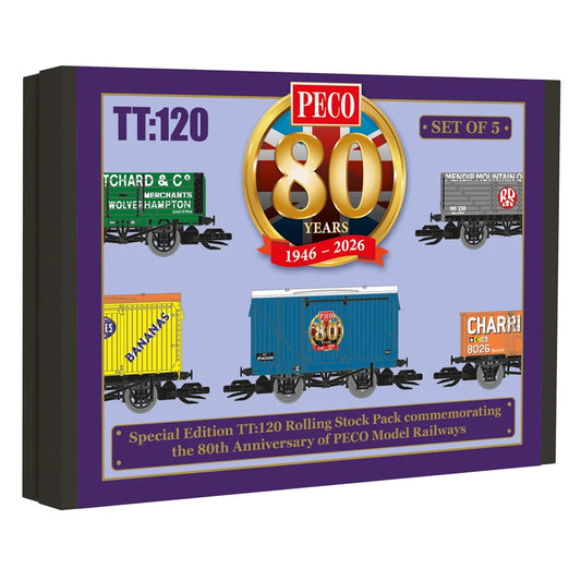 PECO 80th Anniversary TT:120 Rolling Stock Pack Special Edition