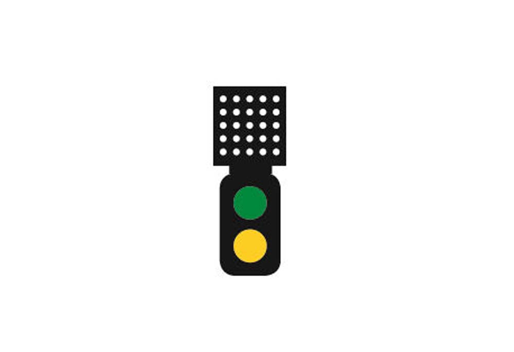 Train Tech Signal Kit (Theatre Indicator) - 2 Aspect Distant HO/OO Gauge TTSK3T