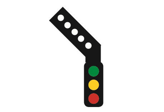 Train Tech Signal Kit (LH Feather) - 3 Aspect Home Distant HO/OO Gauge TTSK4L