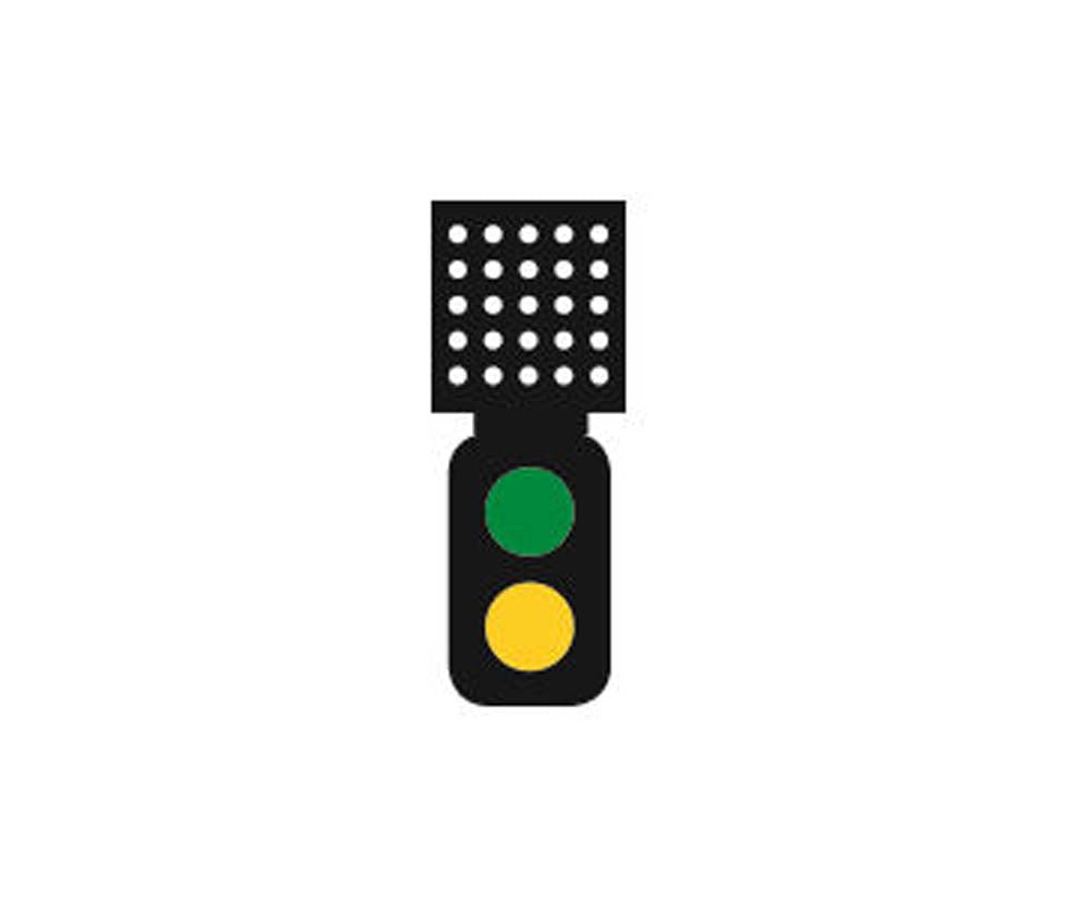 Train Tech Sensor Signal Theatre Indicator - 2 Aspect Distant HO/OO Gauge TTSS2T