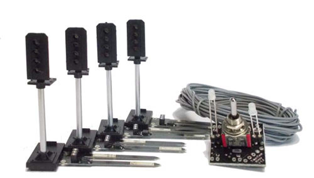 Train Tech Sensor Signal Starter Pack - 4 Aspect HO/OO Gauge TTSSP1