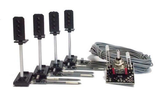 Train Tech Sensor Signal Starter Pack - 4 Aspect HO/OO Gauge TTSSP1