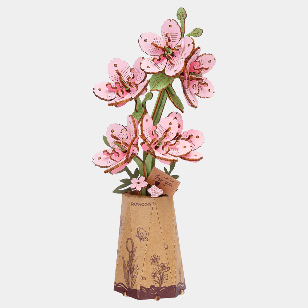 ROBOTIME Rowood Sakura Wooden Flower Craft Kit TW101