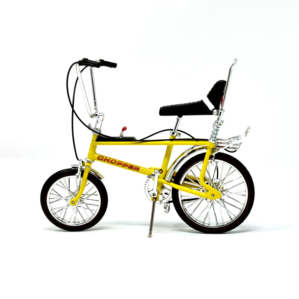 Toyway Chopper MkII Bicycle 1:12 Diecast Model - Fizzy Yellow