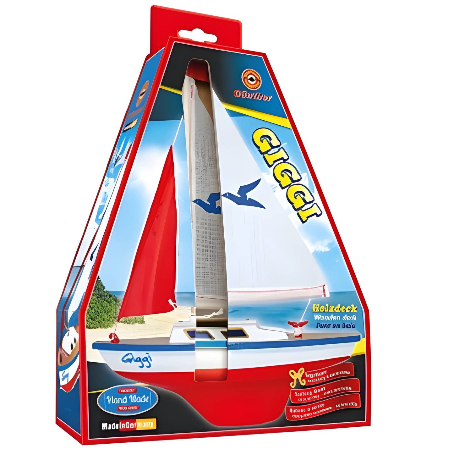 Gunther TWG1827 Giggi - Small Wooden Sailing Boat