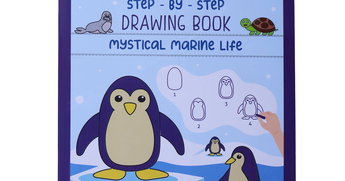 PepPlay 20502 Step-By-Step Drawing Book-Mystical Marine Life – Jadlam ...
