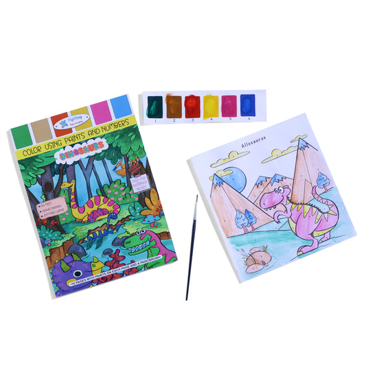PepPlay 20505 Color By Paint And Number - Dinosaur