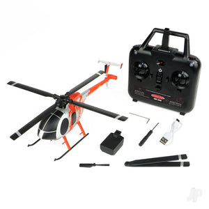 Twister TWST1003M MD 500 Scale 250 Flybarless RC Helicopter - Red/Silver