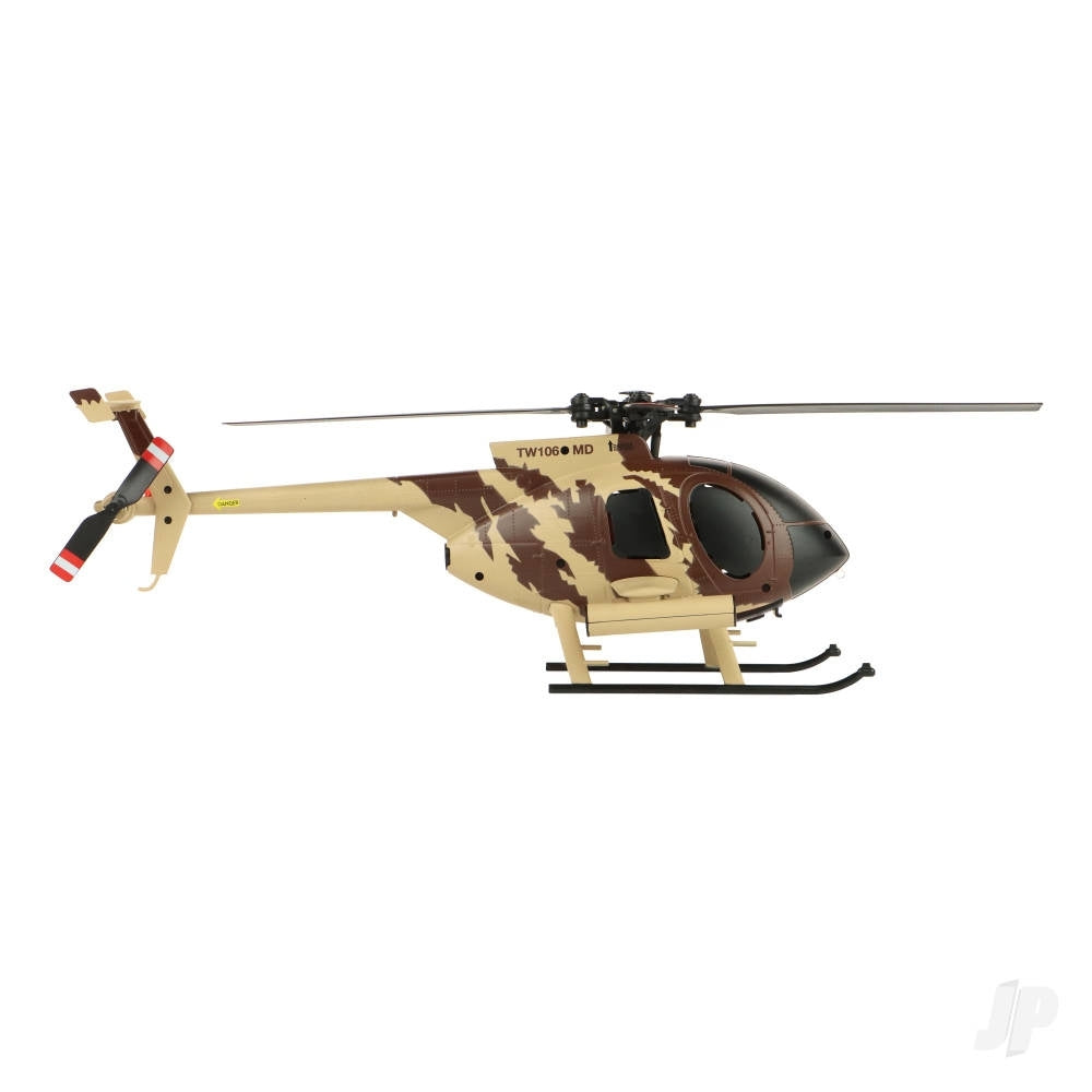 Twister TWST1003M MD 500 Scale 250 Flybarless RC Helicopter - Brown/Sand