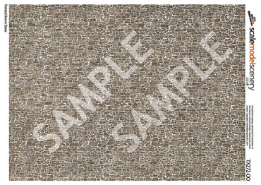 Scale Model Scenery TX272 Pointed Brown Stone Texture Paper (Pk 5) OO/HO Gauge