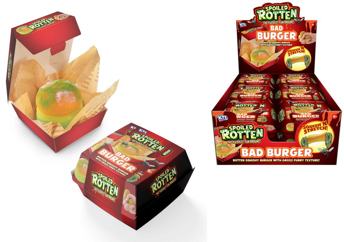 Kandy Toys Spoiled Rotten Decaying Burger Squishy Sensory Toy