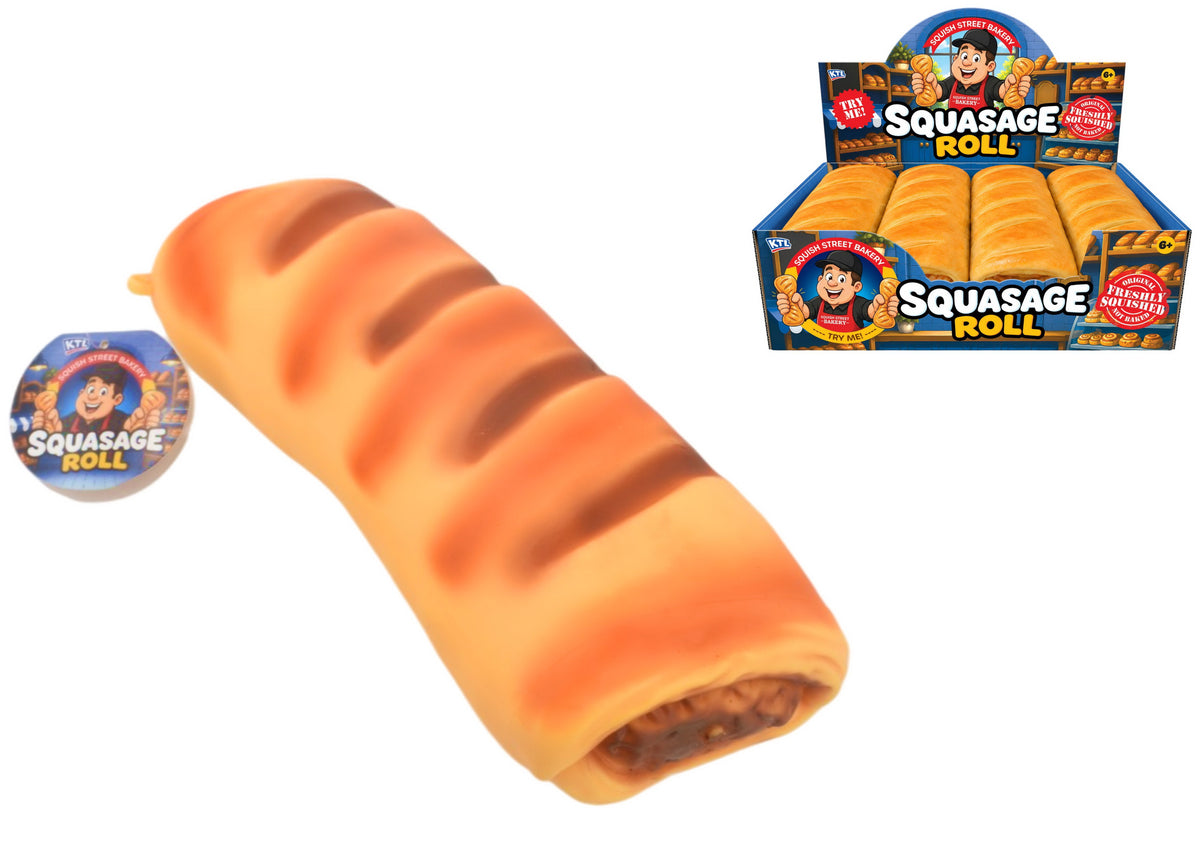 Kandy Toys Squishy Giant Sausage Roll Sensory Toy