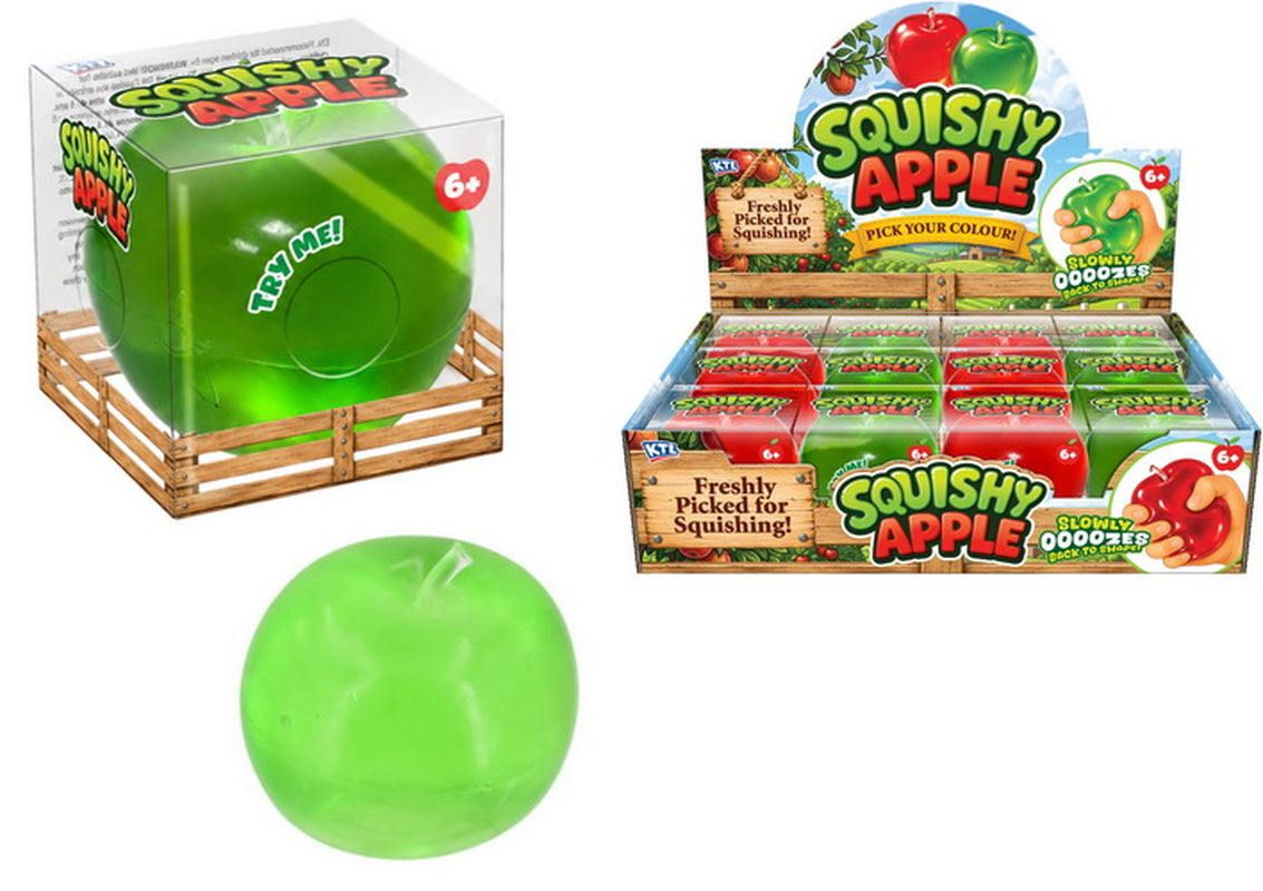 Kandy Toys Maltose Apples Squishy Sensory Toy (Red & Green)