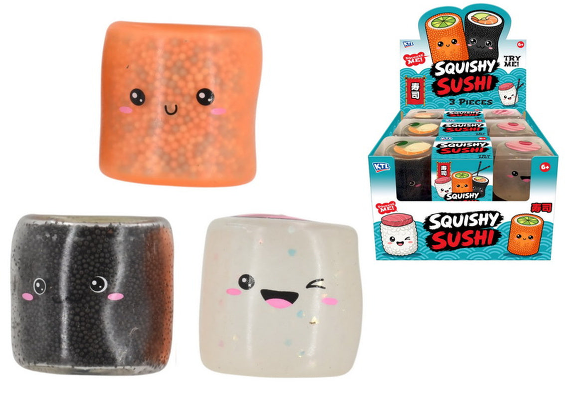 Kandy Toys Squishy Sushi Meal Sensory Toy (3 Pieces)