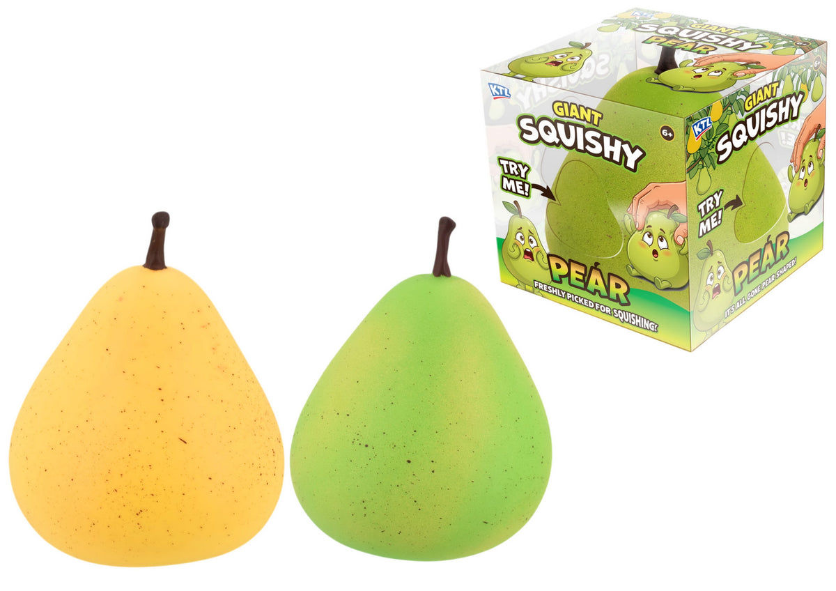 Kandy Toys Large 375g Squishy Pear Sensory Toy (2 Assorted)