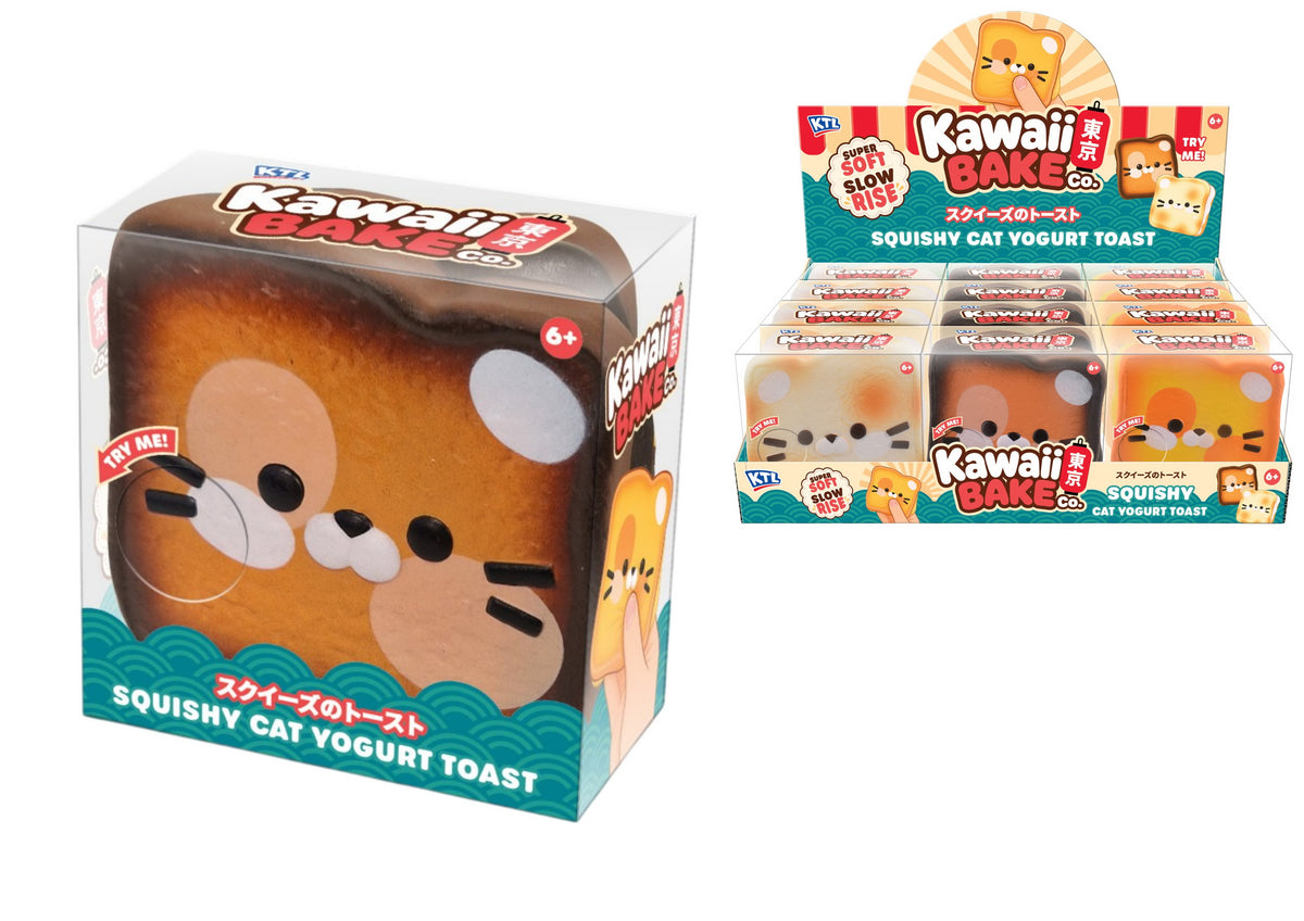 Kandy Toys Cat Yoghurt Toast Ultra-Soft Slow-Rising Squishy Sensory Toy
