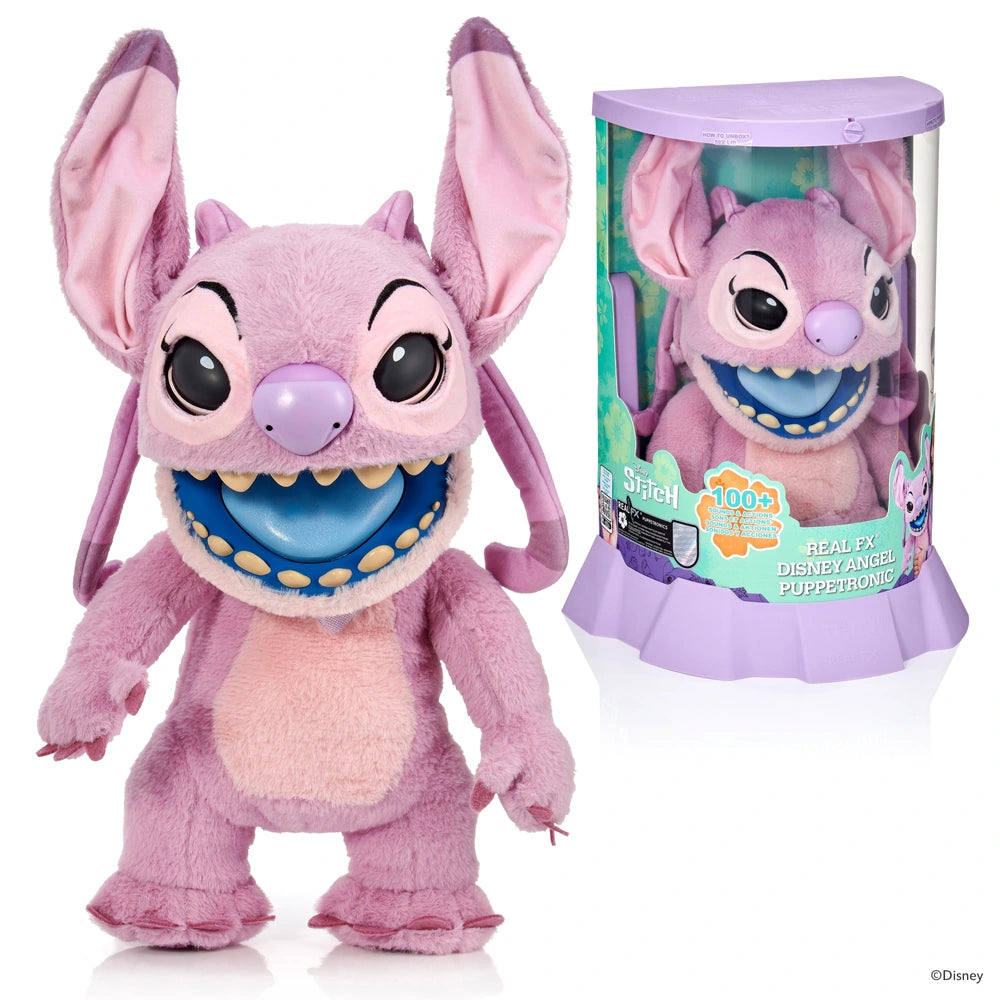Wow Stuff! Disney Angel Stitch Palm Puppetronic Interactive Toy TY8607